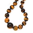 Graduated Tiger's Eye Beaded Necklace- 18"