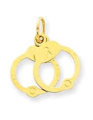 14k Gold Handcuffs Pendant