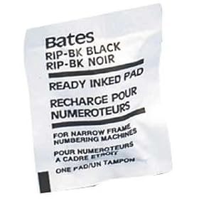 Numbering Machine Ink Pad for BAT 98203, 9802060, 9830615, 9802053, Black Ink GBC9808196 by Office Machines Supplies