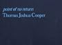 Thomas Joshua Cooper: Point of No Return