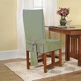Cotton Duck Short Dining Chair Cover