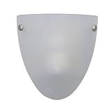 Sea Gull Lighting 41036-999 s One-Light Metropolis Wall Sconce, Brushed Nickel Finish with Satin Echoed Glass Shade
