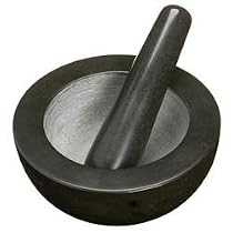 Master Class Round Solid Marble Mortar and Pestle