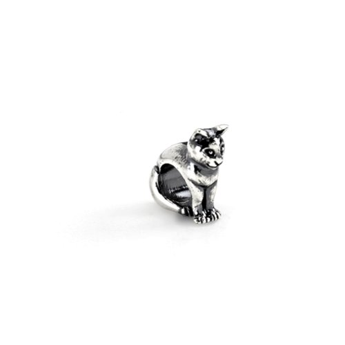 Cat Charm in Sterling Silver for Kera, Pandora and SilveRado Bracelets