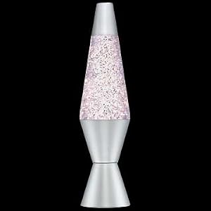 Lava Lite 14.5 Glitter Lamp - Clear Liquid Silver Glitter by Lava Lite