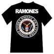 RAMONES Rock N Roll Hall Of Fame Black T-shirt