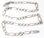 Heavy WG Figaro Ankle Bracelet - JewelryWeb