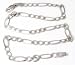 14k Heavy WG Figaro Ankle Bracelet