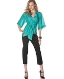 Marc Ecko - Red by Marc Ecko Swiss-Dot Kimono Wrap Top & "Super Staten" Cropped Pant