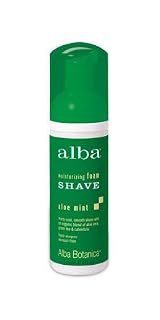 Alba Botanica Aloe Mint Foam Shave, 5 oz