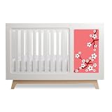 Muu Sam Crib Natural Base -Blossoms-White Flower