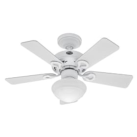 Hunter 20422 Bainbridge 1-Light 36-Inch 5-Blades Ceiling Fan