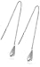 9ct White Gold AME107372 Ladies Pull Through Earrings