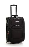 Delsey Helium Fusion Carry-On Expandable Suiter Trolley, Black