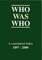 Who Was Who Index (1897-2000) (Who's Who)