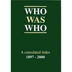 Who Was Who Index (1897-2000) (Who's Who) (Who's Who)