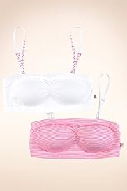 2 Pack Angel Cotton Rich Assorted Bandeau Bras