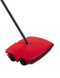 Wenko 4858010500 Teppichkehrer - leichte Eckreinigung, mit Stoßkante, 23 x 6 x 23 cm, rot-schwarz