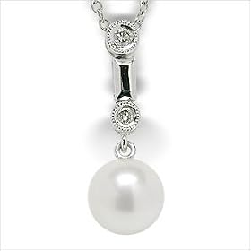 Silk Japanese Akoya Cultured Pearl Pendant