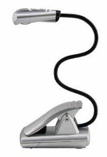 Wedo Leselampe mobil silber Batteriebetrieb