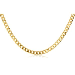 Silver 3 Micron Gold Plated 165 Curb Chain 20'