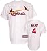 Yadier Molina Jersey: Youth 2010 Majestic Home White Replica #4 St. Louis Cardinals Jersey