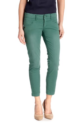 edc by ESPRIT Damen 7/8 Hose Normaler Bund, 032CC1B024, Gr. 34 (Ancle), Rosa (SUMMER GREEN Preisvergleich