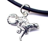 10 Black Cheetah Ankle Bracelet Sterling Silver Jewelry