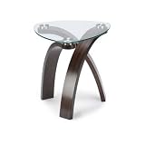 Allure Oval End Table in Hazelnut