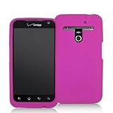 Hot Pink Silicone Rubber Gel Soft Skin Case Cover for LG Revolution 4G VS91 ....