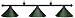 55" Black Pool Table Light with Green Metal Shades 55" Black Pool Table Light with Green Metal Shades