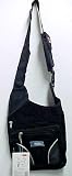 Black Canvas Shoulder Holster Travel Wallet Man Bag