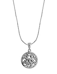 Boma Sterling Silver Round Filigree Necklace, 18 inches