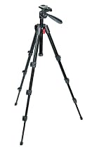 Manfrotto 718SHB Digi Mini Short Tripod with Integrated 3-Way Head and Carrying Bag (Black)
