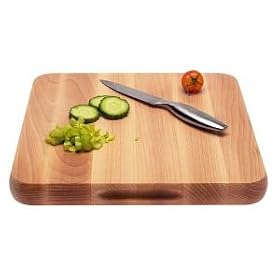 T&G FSC Beech Square Chopping Board. Size 300x300x30mm.3 year guarantee.