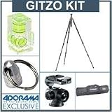 Gitzo GT2541 Series 2, 6X C.F. 4 Section Tripod Kit. with Gitzo GH2750QR Head, Adorama Deluxe Tripod Case, Double Bubble Level, Tripod Hanger
