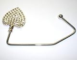 5 New Crystal Heart Purse Hook Hangers W/carrying Pouches