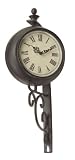 Durocraft Small Wrought Iron Two Sided Wall Clock
