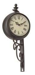 Durocraft Small Wrought Iron Two Sided Wall Clock