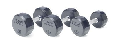 Troy Rubber Encased Dumbbells - 5-100 lb. Set