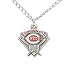 Cincinnati Reds Chain Necklace & Enameled Pewter Pendant - MLB Baseball Fan Shop Sports Team Merchandise