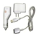 Apple iPod USB Travel Kit with Car Charger/ Travel Adapter/ Cable - White