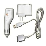 Apple iPod USB Travel Kit with Car Charger/ Travel Adapter/ Cable - White