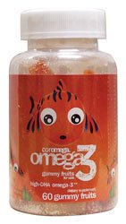 Coromega Omega 3, high - DHA  Gummy Fruits, 60-Count