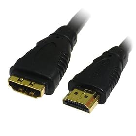 3m Gold HDMI Male to Female Extension Cable