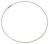 Stainless Steel Forest Green Laminated Chain 16 18 Choker Necklace with Screw Clasp