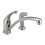 Delta 441-SSWF Classic Single-Handle Kitchen Faucet with Spray, Stainless