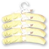 Yellow Gingham Padded Hangers- Set of 4