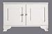 Base Unit with Doors in White Finish Home Styles 88-6003-02