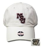 FITTED WASH CAP HAT MISSISSIPPI STATE BULLDOGS WHITE SM